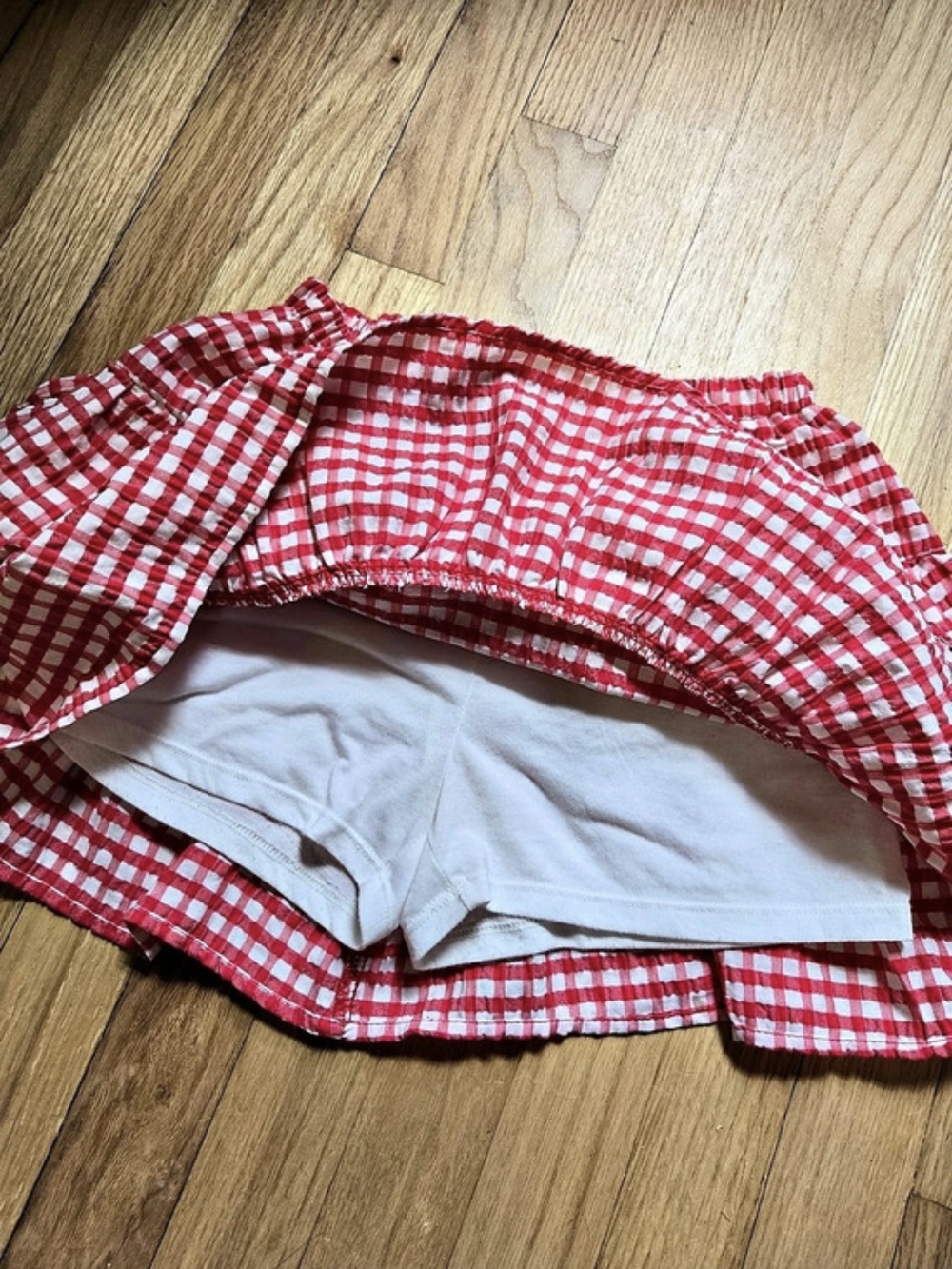Gingham Ruffle Skirt - Picture 4 of 4